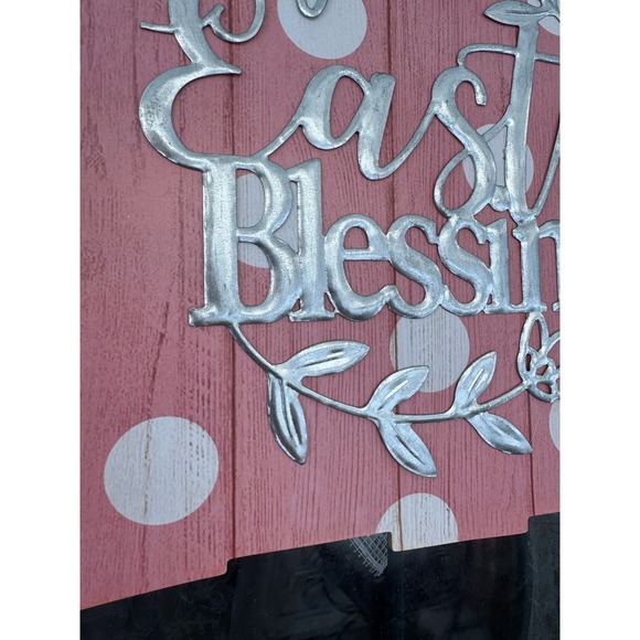Easter Blessings Hanging Sign Spring Wall Front Door Porch Decor - Picture 3 of 5